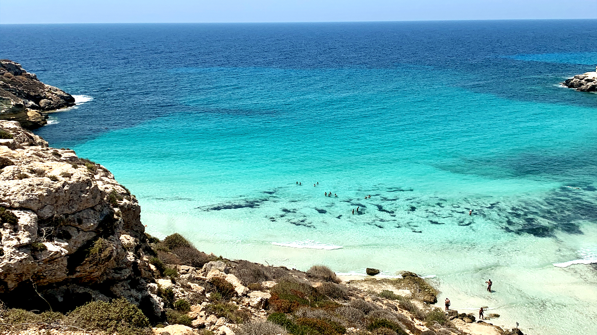 L'isola blu, Lampedusa