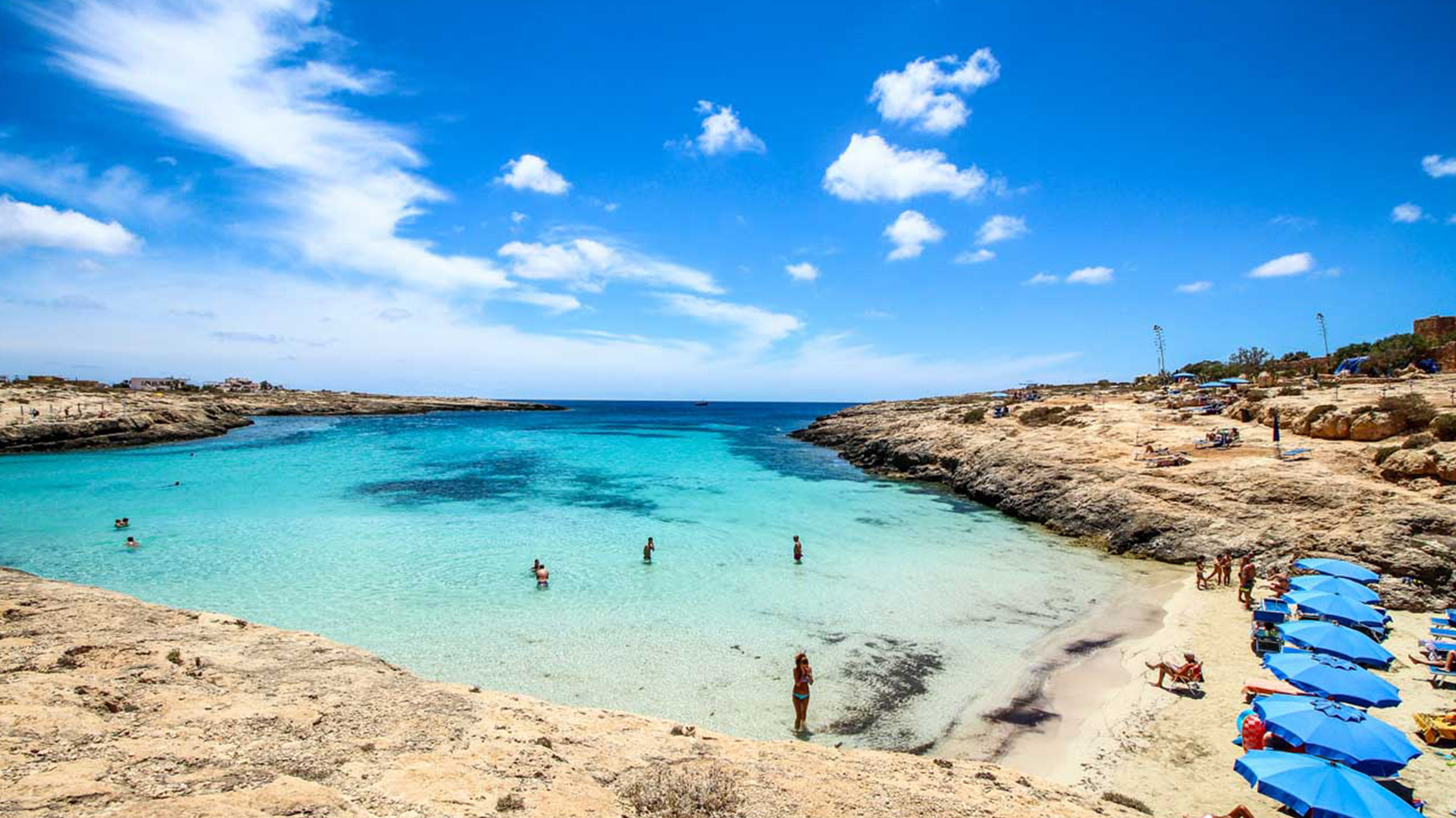 L'isola blu, Lampedusa
